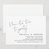 Wedding Elopement, nu is het tijd om te feesten Kaart (Voorkant / Achterkant)