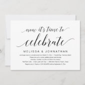 Wedding Elopement, nu is het tijd om te vieren Kaart (Voorkant)