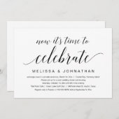 Wedding Elopement, nu is het tijd om te vieren Kaart (Voorkant / Achterkant)