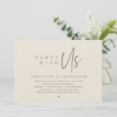 Wedding Elopement, Partij met ons Uitnodiging (Staand voorkant)
