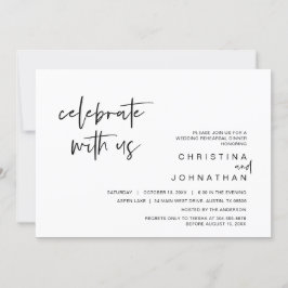 Wedding Elopement Party, vieren met ons Invitat Kaart