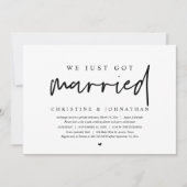 Wedding Elopement, we hebben net een huwelijksuitn Kaart (Voorkant)