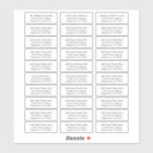 Wedding en evenement 30 gastAdresetiketten Sticker (Vel)