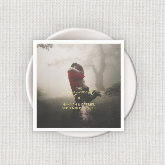 Wedding Engagement Party Foto toevoegen Servet