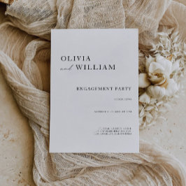Wedding Engagement Party Uitnodiging
