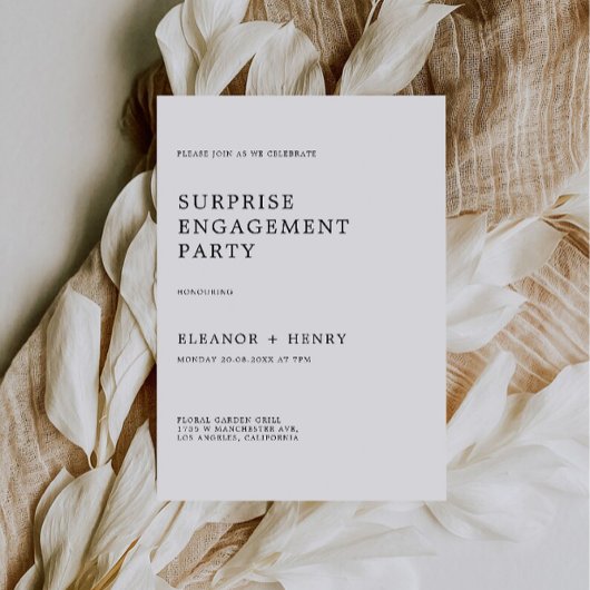 Wedding Engagement Party Uitnodiging