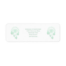 Wedding Envelope Retour Adres Label Butterflies