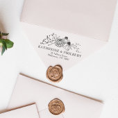 Wedding Envelope retour adresstempel Rubberstempel