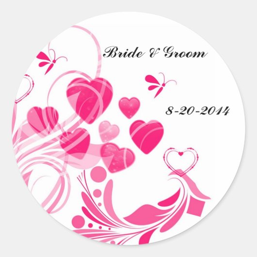 WEDDING ENVELOPE SAEL STICKER SJABLOON (Voorkant)
