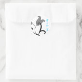 WEDDING ENVELOPE SEAL STICKER SJABLOON (Tas)