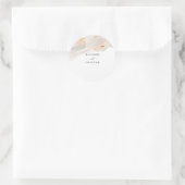 Wedding Envelope-zegel | ROOS Ronde Sticker (Tas)