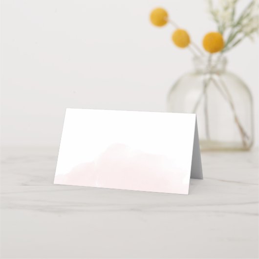 Wedding Escort Kaarten | Blush en bloei Plaatskaartje (Achterkant)