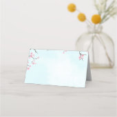 Wedding Escort Kaarten | Waterverf Cherry Blossom Plaatskaartje (Achterkant)