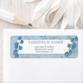 Wedding Eucalyptus Foliage Blue Texture Address La Etiket (Insitu)