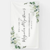 Wedding Eucalyptus Greenery Welcome Banner (Verticaal)