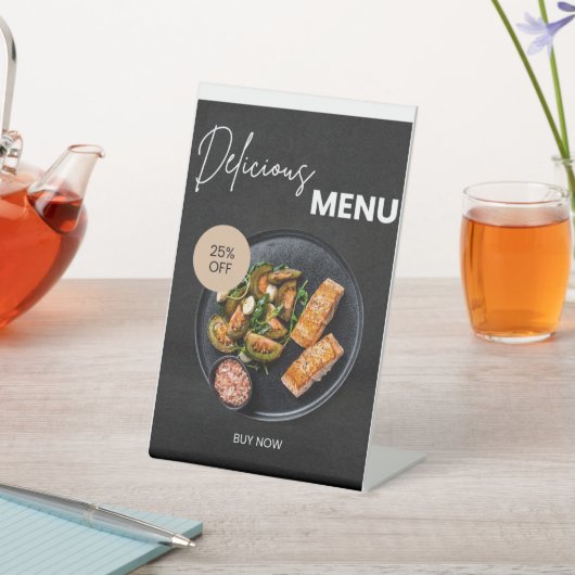 Wedding & Event Dinner Template Reclamebord Met Voetstuk (Insitu)