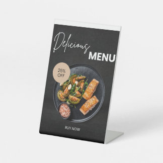 Wedding & Event Dinner Template Reclamebord Met Voetstuk