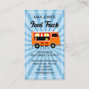 Wedding Event Hotdog Food Truck Catering Bedrijf Visitekaartje