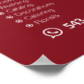 Wedding Event Planner Bewerkbaar Poster (Hoek)