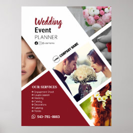 Wedding Event Planner Bewerkbaar Poster