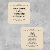 Wedding Event Planner Guru Vierkante Visitekaartje