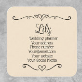 Wedding Event Planner Guru Vierkante Visitekaartje