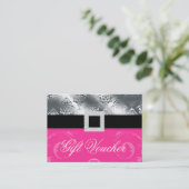 Wedding Event Planner Jewel Pink Silver Gift Kaart (Staand voorkant)