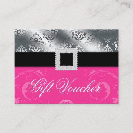 Wedding Event Planner Jewel Pink Silver Gift Kaart (Voorkant)