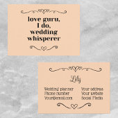 Wedding Event Planner Visitekaartje