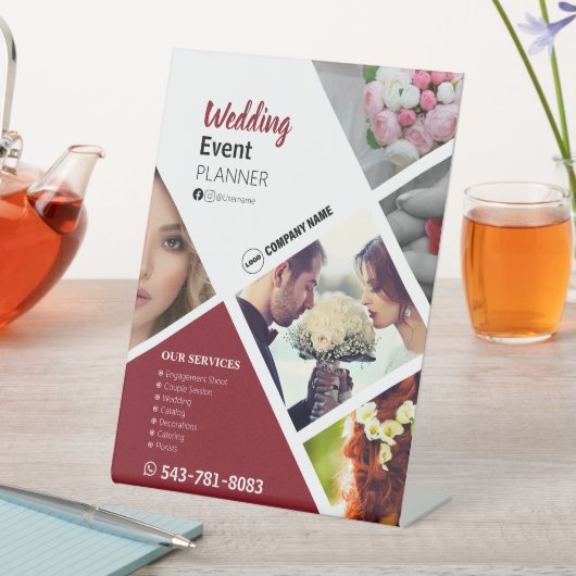 Wedding Event Planner voetstuk teken Reclamebord Met Voetstuk (Insitu)