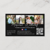Wedding&Events Content Creator 4 photos qr code Visitekaartje (Voorkant)