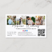 Wedding&Events Content Creator foto's qr code chic Visitekaartje (Voorkant)
