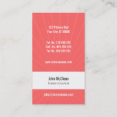 Wedding Events Manager Visitekaartje (Achterkant)