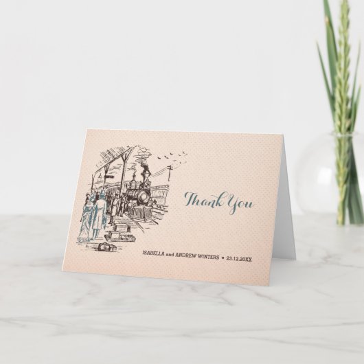 Wedding Express - Wedding Thank You Bedankkaart (Voorkant)