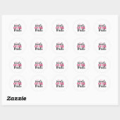 Wedding Family Of The Bride Ronde Sticker (Vel)
