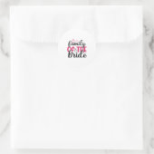 Wedding Family Of The Bride Ronde Sticker (Tas)