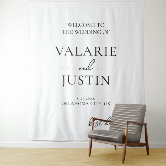 Wedding Fancy Font Script Citaat Wandkleed (In situ)