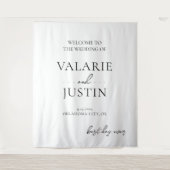 Wedding Fancy Font Script Citaat Wandkleed (Voorkant)