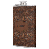 Wedding Faux Tooled Leather Look Heupfles (Links)