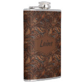 Wedding Faux Tooled Leather Look Heupfles (Rechts)