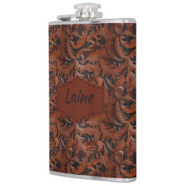 Wedding Faux Tooled Leather Look Heupfles