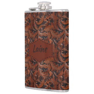 Wedding Faux Tooled Leather Look Heupfles