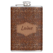 Wedding Faux Tooled Leather Look Heupfles (Voorkant)