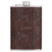 Wedding Faux Tooled Leather Look Heupfles (Voorkant)