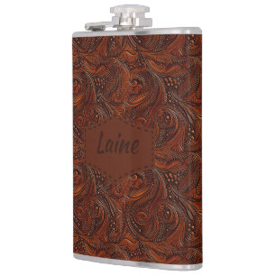 Wedding Faux Tooled Leather Look Heupfles