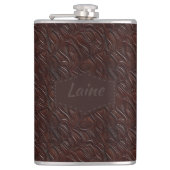 Wedding Faux Tooled Leather Look Heupfles (Voorkant)