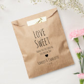 Wedding Favor Bag | Love is Sweet Bedankzakje (Gezegeld)