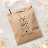 Wedding Favor Bag | Love is Sweet Bedankzakje (Geknipt)