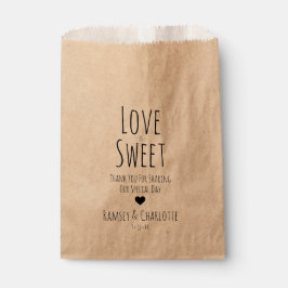 Wedding Favor Bag | Love is Sweet Bedankzakje