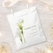 Wedding Favor Bags "Delicate Calla Lilies" Bedankzakje (Geknipt)